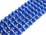 Blue Agate with rhinestone inlaid, 6mm/8mm/10mm/12mm/14mm, Tiger eye Beads, 15.5inch Full strand, SKU#V47