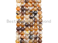 Double Sided Turtle Shell Cut Natural Agate Coin Shape beads, 6mm/8mm/10mm Agate Beads, 16" Full strand, Sku#UA01 BestbeadsbeyondUS