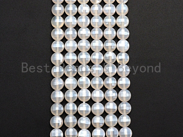 48pcs glass beads round coin shape beads strings for bracelets