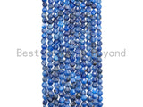 4mm High Quality Checkboard cut Kyanite Coin Shape Beads, Natural Hyanite Beads, 15.5" Full Stand, sku#U790