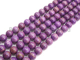 High Quality Natural Phosphosiderite Beads, 8mm/10mm Round Purple Gemstone Beads, 15.5" Full Strand, Sku#U799