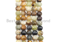 Double Sided Turtle Shell Cut Natural Jade Coin Shape beads, 6mm /8mm/10mm Natural Gemstone Beads, 16" Full strand, Sku#UA14 Bestbeads&Beyond