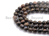 Natural Lianite Beads , Round Smooth 6mm/8mm/10mm/12mm, 15.5" Full Strand, sku#U631