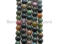 Natural Indian Agate, Round Smooth 6mm/8mm/10mm/12mm, 15.5" Full Strand, sku#U636 BestbeadsbeyondUS