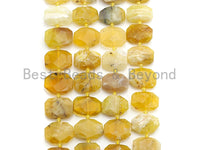 High Quality Natural Yellow Opal Rectangle Faceted Beads, Natural Opal beads, 16x22mm, sku#U653