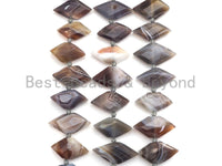 High Quality Natural Botswana Agate Horse Eye Shape Beads, Natural Botswana Agate beads, 16x30mm, sku#U676