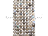 High Quality Turtle Shell Cut Natural Labradorite Coin beads, 4mm/6mm/8mm Checkerboard Cut Labradorite, 16" Full strand, Sku#U754