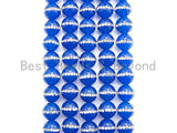 Blue Agate with rhinestone inlaid, 6mm/8mm/10mm/12mm/14mm, Tiger eye Beads, 15.5inch Full strand, SKU#V47