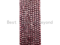 High Quality Natural Garnet Cube Beads, 4mm Faceted Cube Garnet, 16" Full Strand, Sku#U815