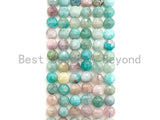 High Quality Natural Checkerboard Cut Morganite Beads, Turtle Shell Cut Coin Shape Gemstone beads, 6mm/8mm, 16" Full strand, sku#UA50