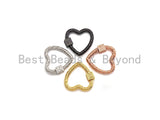NEW Engraved Heart Shape Clasp, Heart Clasp, Gold/Silver/Rose Gold/Gunmetal Carabiner Clasp, 23mm, sku#H208