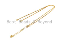 18" gold/Silver Color Chain with Loster Claw, Y Necklace Finding for Link Connector, sku#P51