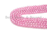 2mm/3mm/4mm High Quality Sparkly Cubic Zirconia Beads, Faceted Sparkly Pink Color beads, 15.5inch full strand, SKU#U918 BestbeadsbeyondUS