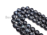 High Quality Natural Double Sided Turtle Shell Cut Blue Tiger Eye Coin Shape beads,10mm Checkerboard Cut Beads, 15.5" Full strand, Sku#UA86 Bestbeads&Beyond