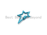 Colorful Enamel pave Star Shape Clasp, Enamel Pave Clasp, Black/Red/Pink/White/Blue Carabiner Clasp, 18x30mm, sku#H240