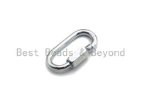 Large Oval Shape Screw Clasp, Gold/Silver/Gunmetal/Rose Gold Carabiner Clasp, Carabiner Clasp,19x36mm, sku#H244