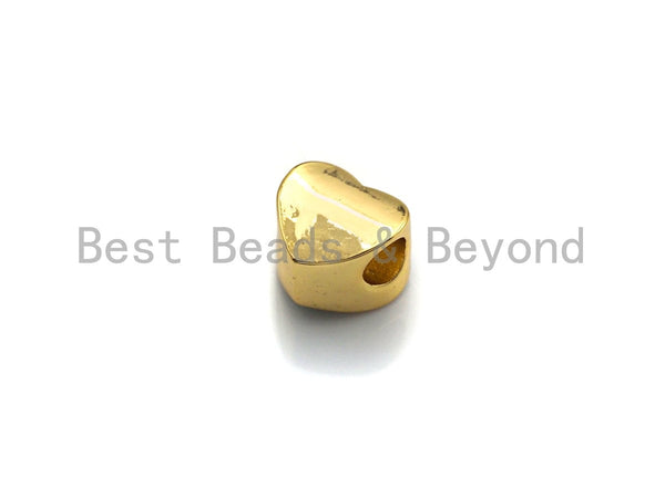 New Trendy Abalone Gold Heart Beads, A-Z 26 Initials Letter Space Bead –  Bestbeads&Beyond