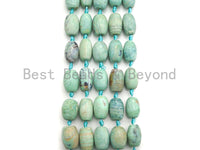 1pc/12pc Natural Turquoise Blue Agate Barrel Spacer Beads, Turquoise Blue Agate Spacer Beads, 13x20mm, sku#U882