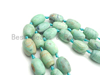 1pc/12pc Natural Turquoise Blue Agate Barrel Spacer Beads, Turquoise Blue Agate Spacer Beads, 13x20mm, sku#U882