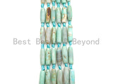 1pc/9pc Natural Tibetan Agate Barrel Spacer Beads, Turquoise Blue Agate Spacer Beads, Tibetan Dzi Beads, 10x30mm, sku#U883