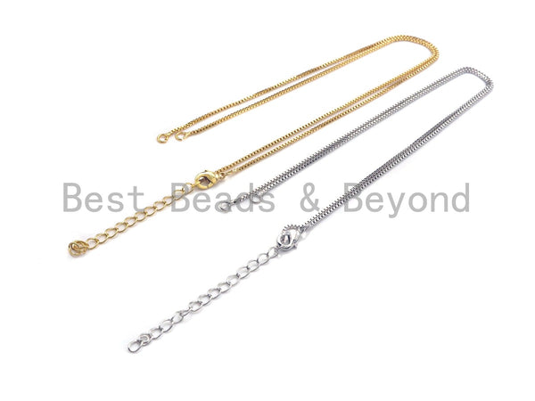 18" gold/Silver Color Chain with Loster Claw, Y Necklace Finding for Link Connector, sku#P51