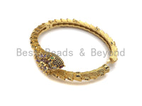 Micro Pave Snake Wrap Bracelet, Cubic Zirconia Snake bracelet, Bangle bracelet, Gift for her, sku#X153