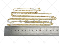 16"/32"/7" Finished Dainty Gold Paper Clip Necklace and Bracelet, Thin Layering Necklace Bracelet, Ready to wear w/Lobster Clasp, sku#LK105 Bestbeads&Beyond