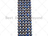 Gold Clinquant Beads, 4mm/6mm/ 8mm/10mm/12mm, Cloisonne Royal Blue Color, 15.5" Full Strand, Wholesale Gemstone,Sku#U954 Bestbeads&Beyond