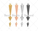 3D Gold/Silver/Rose Gold Cone Shape Charm, Spike Charm, Jewelry Supplies, DIY Jewelry, Spike Necklace Bracelet Earring Charm, sku#Y304 Bestbeads&Beyond