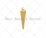 3D Gold/Silver/Rose Gold Cone Shape Charm, Spike Charm, Jewelry Supplies, DIY Jewelry, Spike Necklace Bracelet Earring Charm, sku#Y304 Bestbeads&Beyond