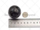 High Quality Natural Shungite 40mm Sphere Ball, Shungite Ball, Mineral Healing stone, EMF Protection, Meditation, Protection, sku#U966