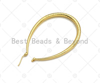 Oval Hoop Earrings, Statement Hoops, Hoops Earring gift for her, sku#J296 Bestbeads&Beyond