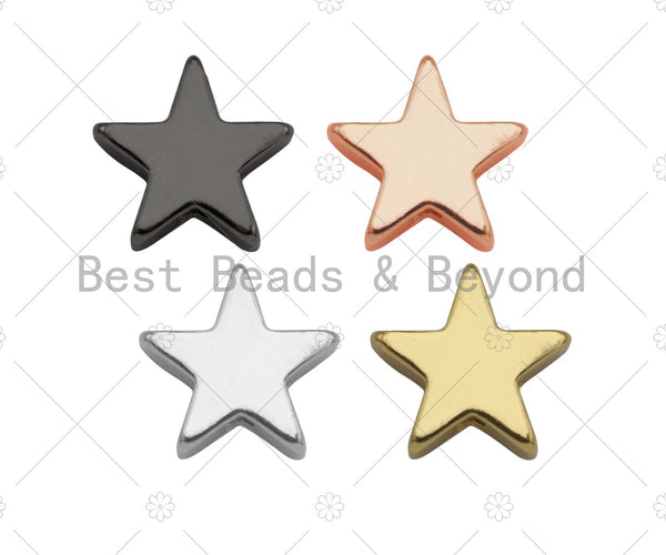 5pc Five Point Star Shape Spacer Beads, Cubic Zirconia Space pave Beads, 7mm, sku#Y309