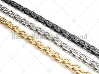 High Quality Hand Made Double Oval Link Chunky Chain, 18K Real Gold Plated Chain, Wholesale bulk Chain, 12x19mm, sku#M300