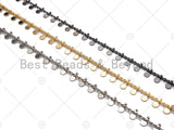 High Quality 3mm Sequin Disc Chain, 18K Real Gold Plated Round Disc Circle Chain, Gold Round Circle Disc Chain, Bulk Wholesale, SKU#M308