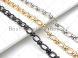 High Quality Hand Made Oval T Ball linked Chain, 18K Gold Filled Chain, Wholesale bulk Chain, 8x10mm, sku#M317