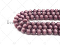 Cat's Eye Brown Round Beads, 6mm/8mm/10mm/12mm Smooth Round, 15.5'' Full Strand, Sku#UA165