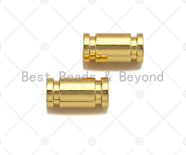 2pc/10pcs 18K Gold High Polished Tube Space Bead, Tube Shape Beads, Men's Jewelry Findings, Bracelet Beads, 5x10mm, sku#Y322 Bestbeads&Beyond