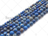 High Quality Coblalt Blue Sea Sediment Imperial Jasper Beads, 6mm/8mm/10mm/12mm Round Smooth Imperial Japser, 15.5'' Full Strand, SKU#UA175 Bestbeads&Beyond