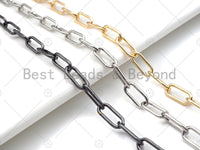 6x13mm Medium Size Paper Clip Chain, Wholesale bulk Chain,sku#M295