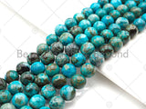 Natural Blue Angelite, 6mm/8mm/10mm/12mm Round Smooth Angelite, Color Enhanced Blue Angelite, SKU#U1012 Bestbeads&Beyond