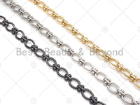 High Quality Hand Made Oval T Ball linked Chain, 18K Gold Filled Chain, Wholesale bulk Chain, 8x10mm, sku#M317