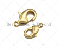 5pc/10pcs Simple Lobster Claw Clasp,Gold/Silver/Black/Rose gold color Lobster claw clasp, 10mm/12mm/15mm, sku#JL14 Bestbeads&Beyond