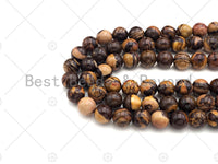 New!!! Natural Quality Brown Picture Jasper Round Smooth Beads, 6mm/8mm/10mm Picture Jasper, 15.5'' Full Strand, Sku#U1063 Bestbeads&Beyond