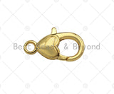 Gold/Silver/Gunmetal Sailor's Clasp, Spring Connector Clasp, Heart Connector Ring, 11x22mm, Sku#K130