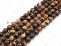 New!!! Natural Quality Brown Picture Jasper Round Smooth Beads, 6mm/8mm/10mm Picture Jasper, 15.5'' Full Strand, Sku#U1063 Bestbeads&Beyond