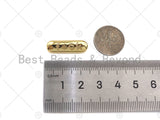 18k Dainty Gold F*CK On Oval Bar Connector/Pendant, Bracelet Necklace Oval Connector,7x23mm,Sku#L464