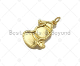 Dainty 18K Gold Cute Snowman Shape Pendant, Christmas Charm Pendant,15x20mm, Sku#LK215 Bestbeads&Beyond