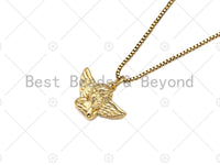 3D Angel Shape Pendant/Charm,Cute Angel Charm, Necklace Bracelet Charm Pendant,19x13mm, Sku#L513