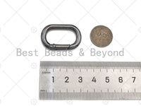 30mm Oval Spring Gate, Gold/Silver/Gunmental Oval Clasp, Snap Clip Trigger Clasp, Spring Buckle for Chain Purse Key Jewelery, sku#H308